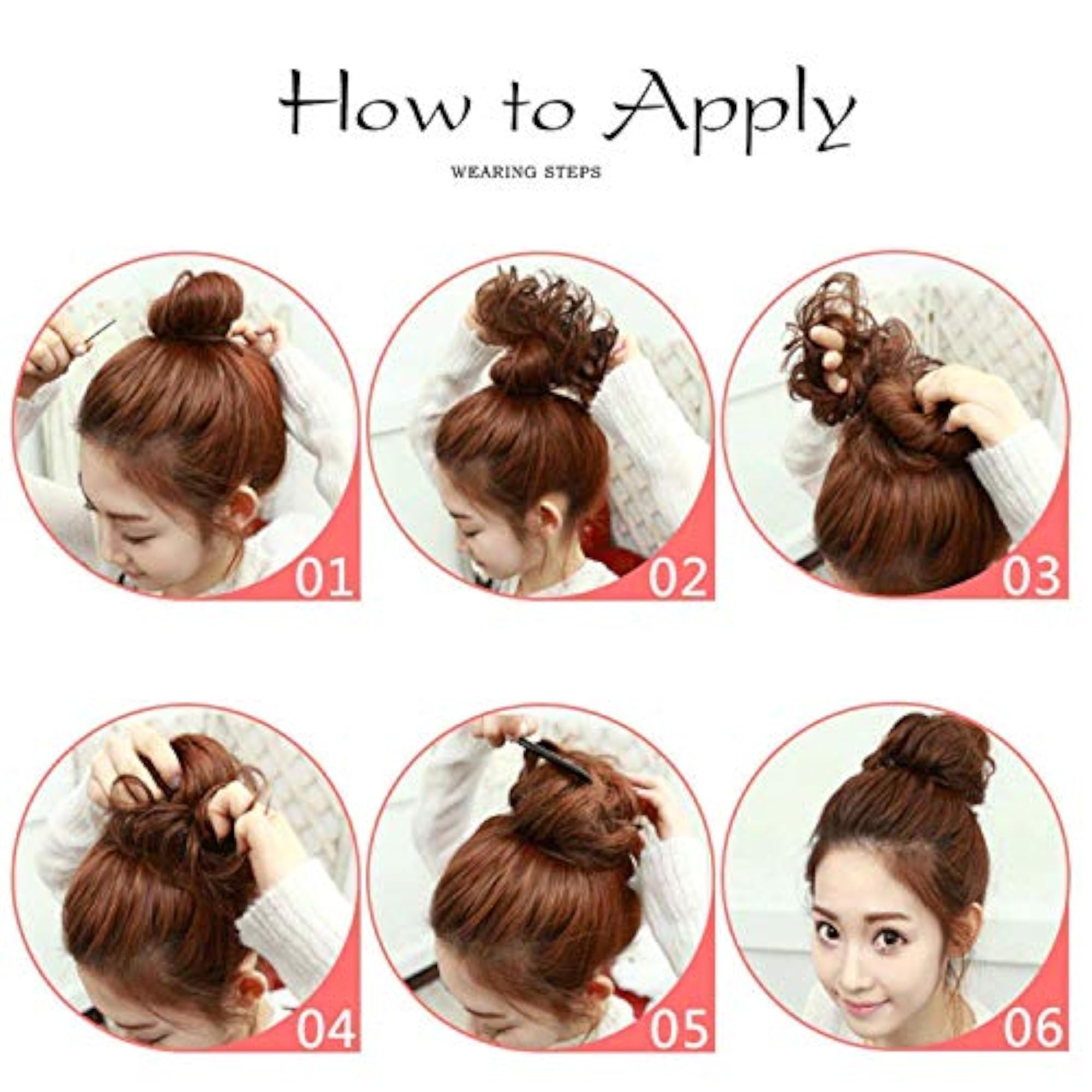 Claw Clip Messy Hair Bun Extension for Women